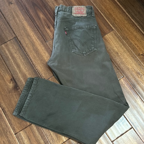 Vintage 501 Brown Levi’s Button Fly 2003 Brown Jeans - Picture 2 of 13